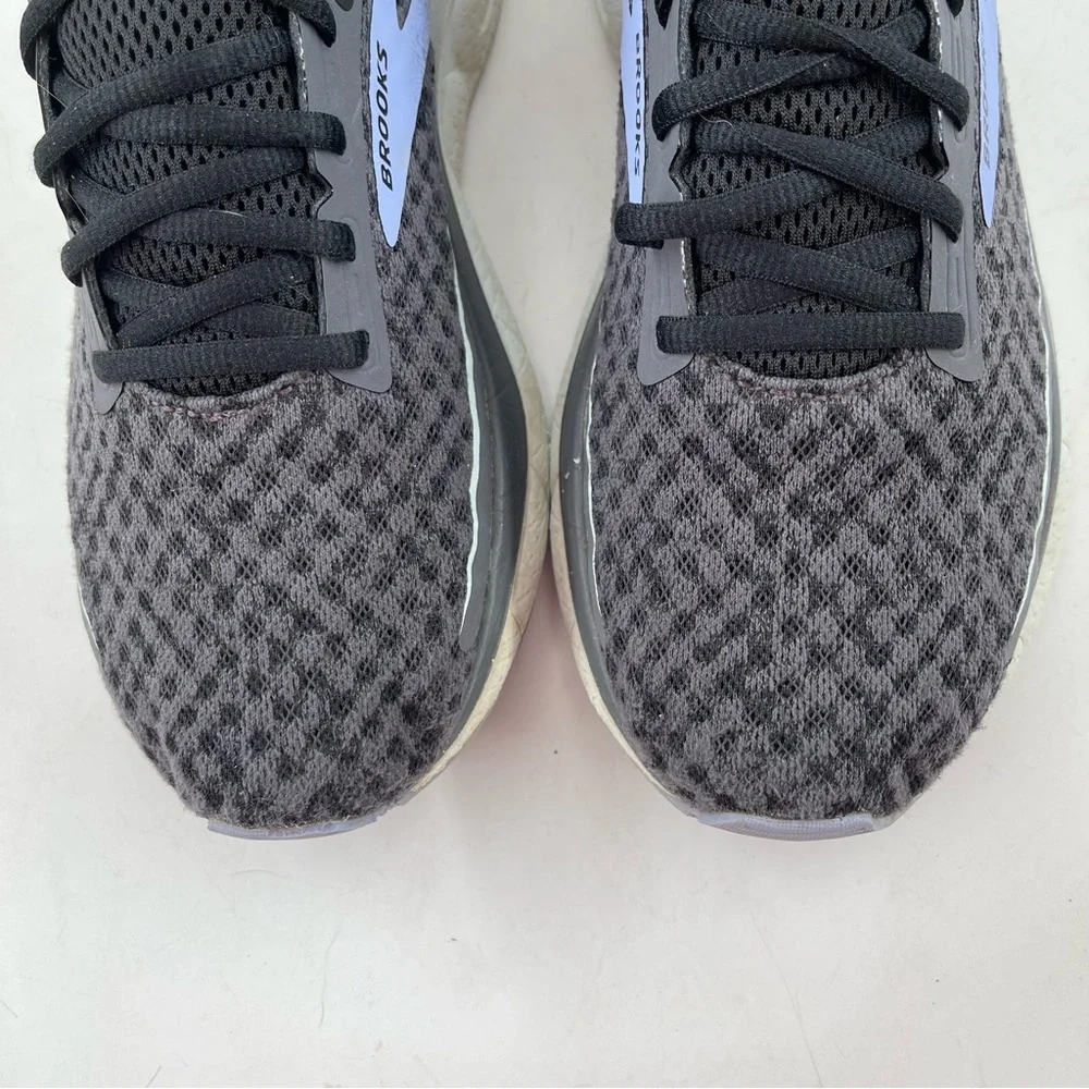 Brooks Women’s Trace 3-SZ 10-Blackened Pearl Skylight Iris Lace-Up Running Shoe